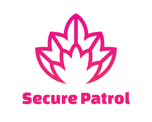 Pink Lotus Line Art logo design