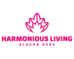 Pink Lotus Flower logo