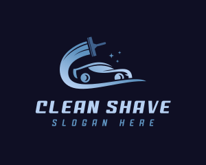 Car Wash Squeegee Cleaning logo design