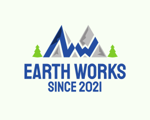 Outdoor Mountain Hike  logo design