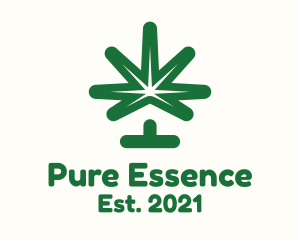 Green Cannabis House logo design