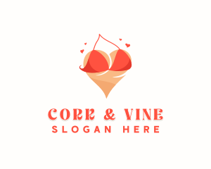 Sexy Bikini Lingerie logo design