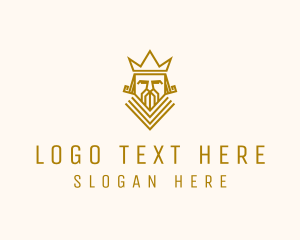 Gold King Crown logo design