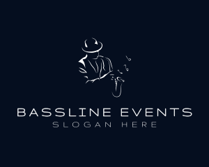 Saxophone Musician Jazz Concert logo