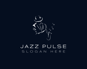 Saxophone Musician Jazz Concert logo