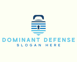 Padlock  Defense Program logo design