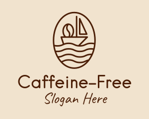 Coffee Bean Sail  logo design