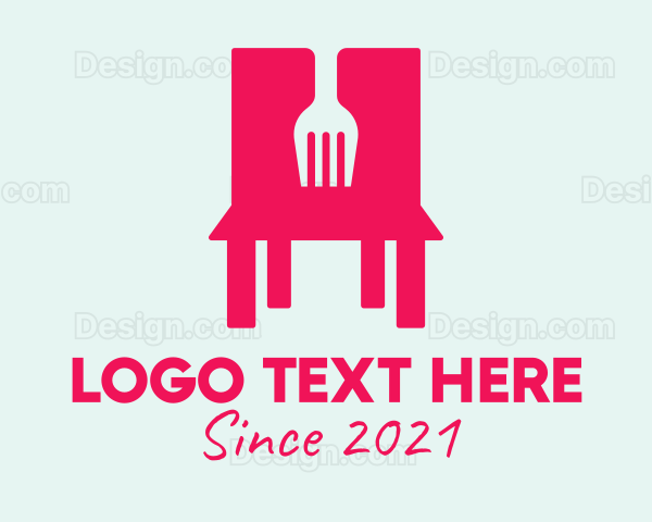 Fork Restaurant Chair Logo