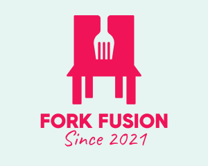 Fork Restaurant Chair  logo design