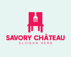 Fork Restaurant Chair  logo design