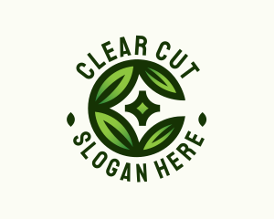 Environmental Leaf Letter C logo design