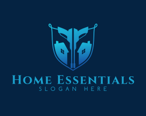 Home Cleaning Shield logo design