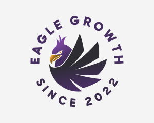 Gradient Eagle Bird logo design