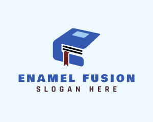 Learning Book Letter E logo design