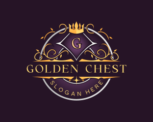 Crown Crest Ornament logo design