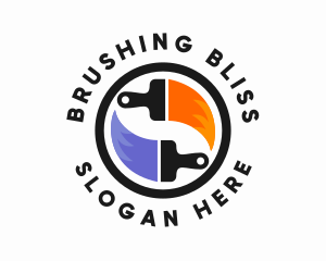 Painter Brush Tools logo design