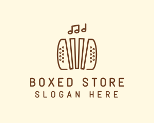 Music Accordion Instrument logo design