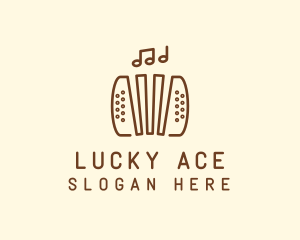 Music Accordion Instrument logo design