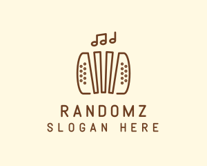 Music Accordion Instrument logo design