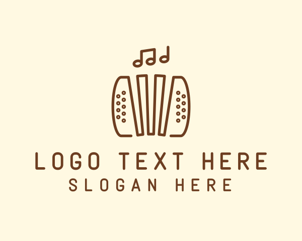 Music Accordion Instrument logo