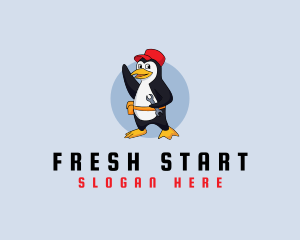 Cute Maintenance Penguin logo