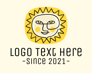 Happy Sun Face logo