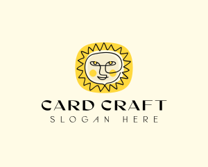 Happy Sun Face logo design