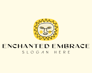 Happy Sun Face logo design