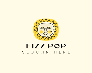 Happy Sun Face logo design