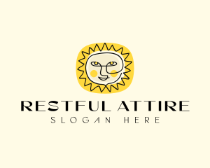 Happy Sun Face logo