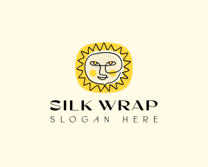 Happy Sun Face logo design