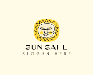 Happy Sun Face logo