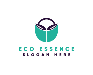 Eco Organic Leaf logo design