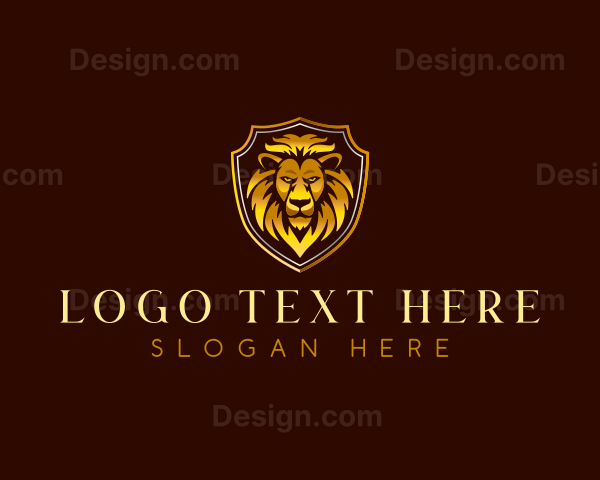 Lion Regal Shield Logo