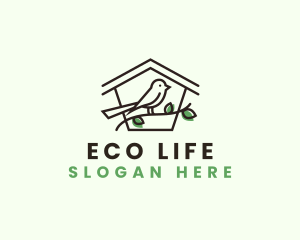 Bird House Eco logo design