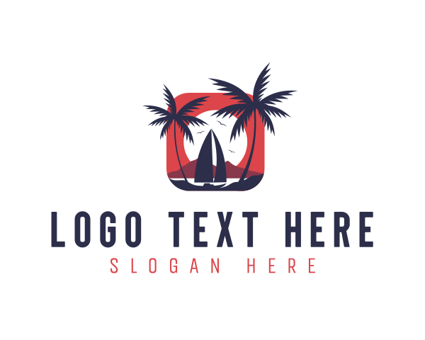 Sailboat logo example 1