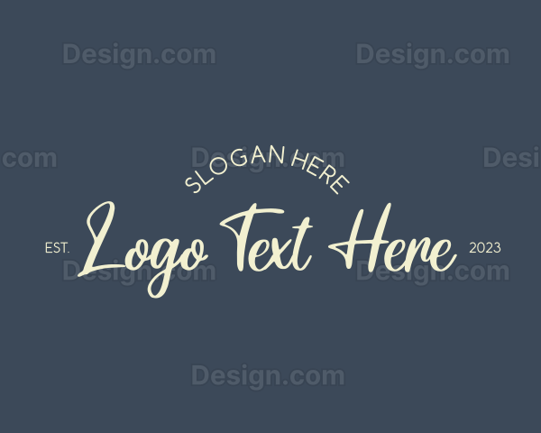 Vintage Cursive Business Logo