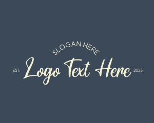 Vintage Cursive Business Logo