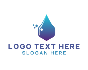 Gradient Liquid Droplet Logo