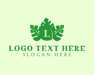Tropical Leaf Droplet logo