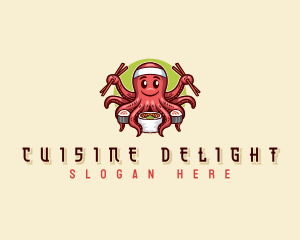 Octopus Sushi Restaurant logo design