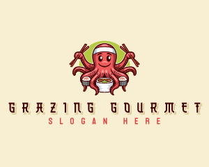 Octopus Sushi Restaurant logo design