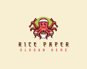 Octopus Sushi Restaurant logo design