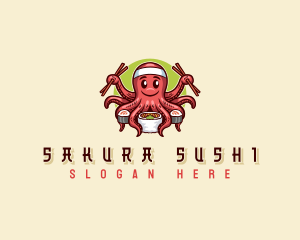 Octopus Sushi Restaurant logo design