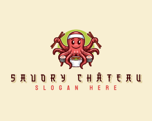 Octopus Sushi Restaurant logo design