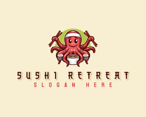 Octopus Sushi Restaurant logo design