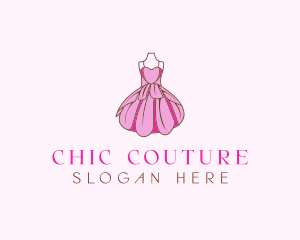 Feminine Fashion Dress logo design