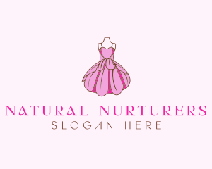 Feminine Fashion Dress logo design