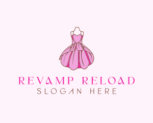 Feminine Fashion Dress logo design