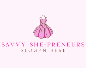 Feminine Fashion Dress logo design